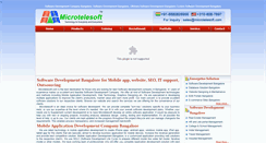 Desktop Screenshot of bangalore.microtelesoft.com